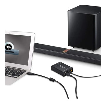 Tarjeta De Audio Sonido Usb Dac A Optico Coaxial Rca Jk3.5mm