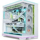 Gabinete para jugadores Lian Li O11 Dynamic Evo Rgb Wt Temp Glass, color blanco
