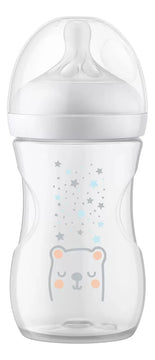 Tetero Con Diseño Natural Biberon 9 Onzas Airfree Avent Blanco Osos
