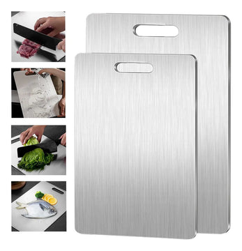 Tabla De Cocina Aleación Titanio Acero Inoxidable Sus 304 Lisa Plateado