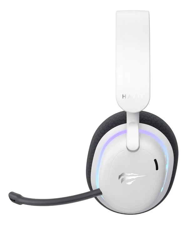 Audífonos Gamer Bluetooth Headphones Micrófono Fuxi-h7 Havit Color Blanco