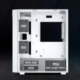 Vetroo M05 Micro Atx Carcasa Para Computadora Con Puerta