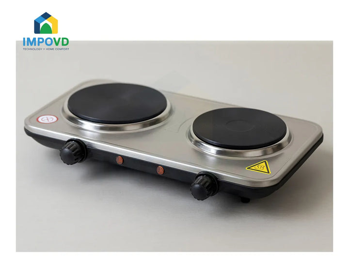 Fogon Estufa Eléctrica Sokany Dos Puestos Perillas Ajuste Temperatura Cocina Rápida Portátil Compacta Bajo Consumo Superficie Fácil Limpieza Potente Electrodoméstico Hogar Cocinas Modernas Eficiente