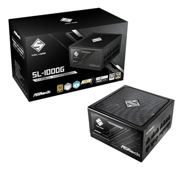 Fuente Asrock 1000w Gold Steel Leg Full Modular Negro