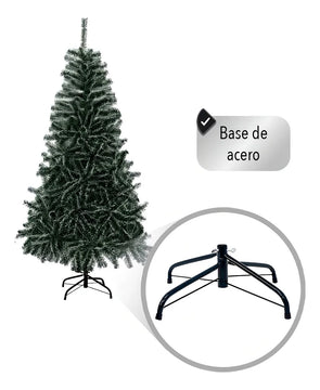Árbol De Navidad Artificial Nevado Calidad Grande 1.80 M Color Verde