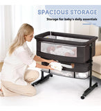 Cuna Para Bebe, Moises 3 En 1 Para Bebe, Moises Con Ruedas,