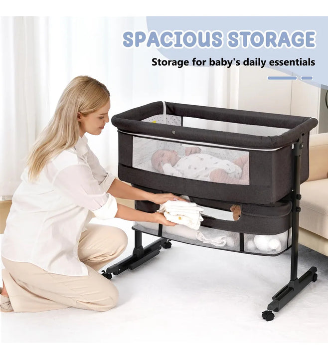 Cuna Para Bebe, Moises 3 En 1 Para Bebe, Moises Con Ruedas,