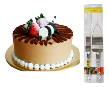 Cuchillo Pala Ponque Repostería Tortas Panadería 33cm,b-pa Plata