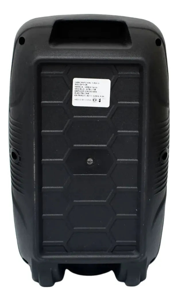 Parlante Gts-1736 6.5 Portátil Aux Usb Bt Micro Negro