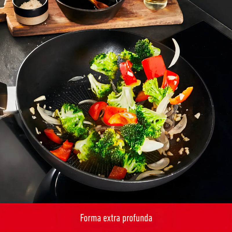 Sartén Tefal G2550702 Unlimited 30cm Antiadherente Color Negro