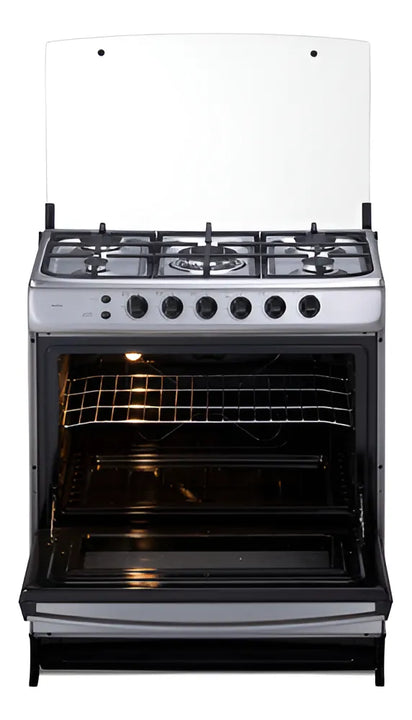 Estufa De Piso Indurama Murcia Con Horno Cromada 5 Puestos Indurama Murcia