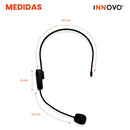 Microfono Conferencia Diadema Bluetooth 5.0 Con Adaptador Jack 3.5 Corporativa