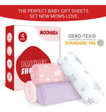 Sabanas De Moises Para Bebes Ninos Y Ninas, Paquete De 4 (33