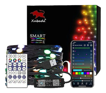 Luces Led De 5m Rgb Con Controlador - Decoración Navideña