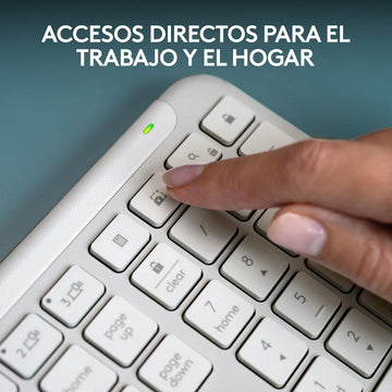 Logitech Signature Slim K950, Teclado Bluetooth / Bolt, Wht Teclado Blanco Idioma Español Latinoamérica