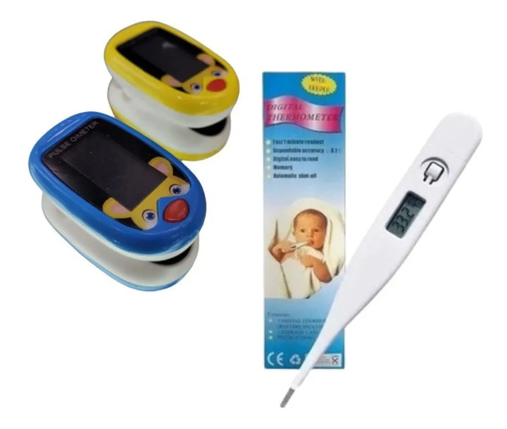 Combo Oximetro + Termometro Digital Pediatrico Niños