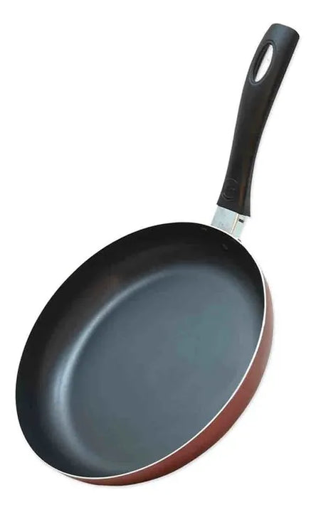 Sarten Ilko Just Cook 24cm Antiadherente Con Tapa De Vidrio Color Rojo