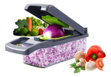 Rallador Picador Frutas Verduras Manual 16en1 Cocina Hogar