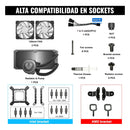Enfriamiento Liquido Cooler Pc 240 Argb Lga 1700 Am5 1200
