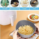 Canastilla Silicona Olla Freidora Air Fryer Reutilizable Blanco