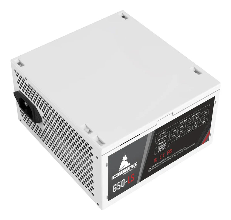 Fuente De Poder Gamer Iceberg 650-ls White 650w Real Blanco
