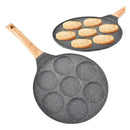 Sarten Antiadherente 7 Puestos Para Huevos Arepas Pancakes Gris