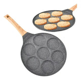 Sarten Antiadherente 7 Puestos Para Huevos Arepas Pancakes Gris