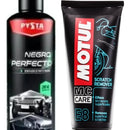 Restaurador Partes Negras + Motul E8 Removedor De Rayas Color Negro