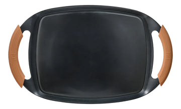 Set X 3 Piezas ,sarten 28cms,asador 36x23cms Y Wok De 26cms Color Negro
