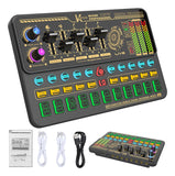 Hosabely Mezclador De Audio Con Efectos, Tarjeta De Sonido .