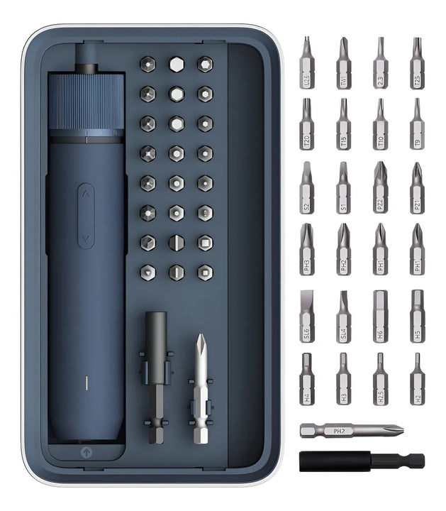Hoto Kit De Destornilladores Eléctricos 3.6v, 25 Piezas, Led