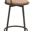 Silla Alta De Bar Giratoria Silla Para Bar Alta Premium Color Cafe