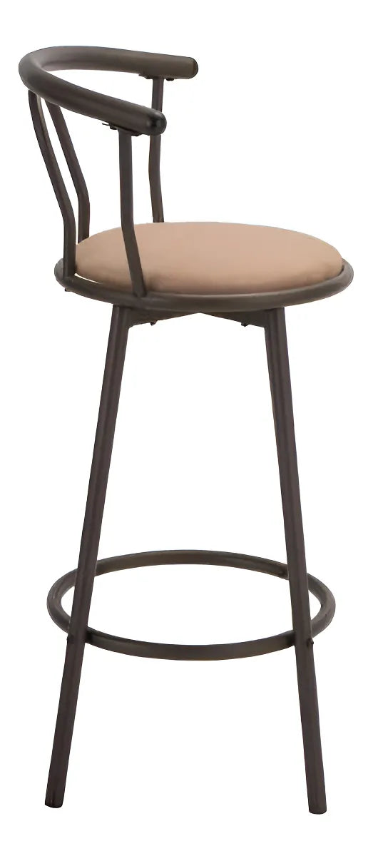 Silla Alta De Bar Giratoria Silla Para Bar Alta Premium Color Cafe