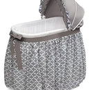 Moisés Y Cuna Mecedora Con Almacenamiento - Gris/linterna