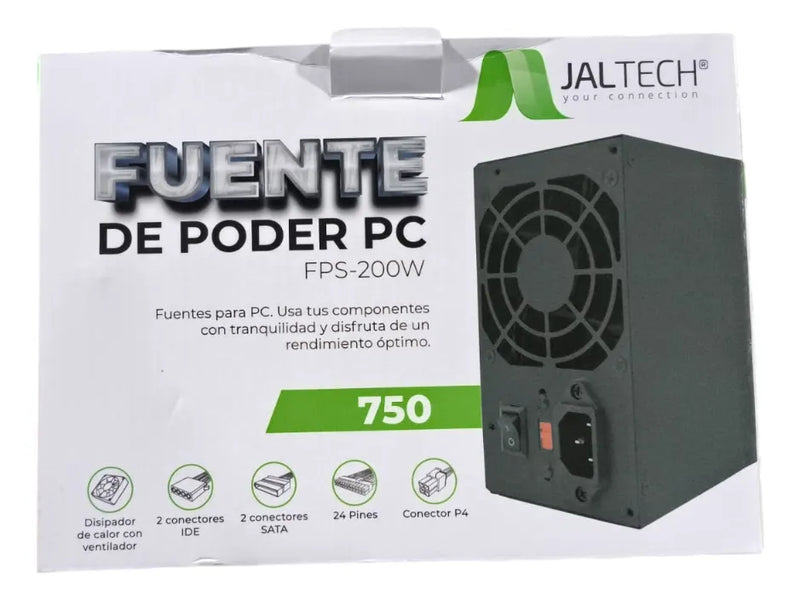 Fuente Alimentación Pc 200w Componente Cpu Disipador Calor Diseño