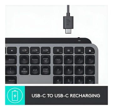 Teclado Logitech Mx Keys Inalambrico Iluminado Para Mac Color Del Teclado Gris Oscuro Idioma Inglés Us
