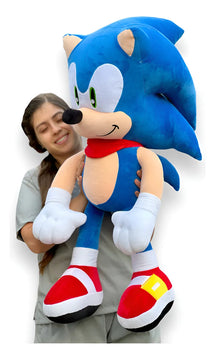 Sonic Peluche Gigante 1 Metro Perfumado Obsequios Azul