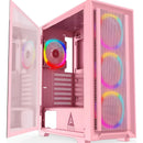 Caja Pc Apevia Inspire-pk Rosa Atx Con 4 Ventiladores Argb