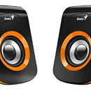 Parlantes Genius Sp-q180 Naranja Usb Jack 3.5mm Audio 6w