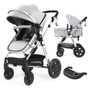 Coche De Bebe Para Recien Nacidos 2 En 1 Con Moisés 0 Meses Gris