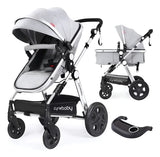 Coche De Bebe Para Recien Nacidos 2 En 1 Con Moisés 0 Meses Gris