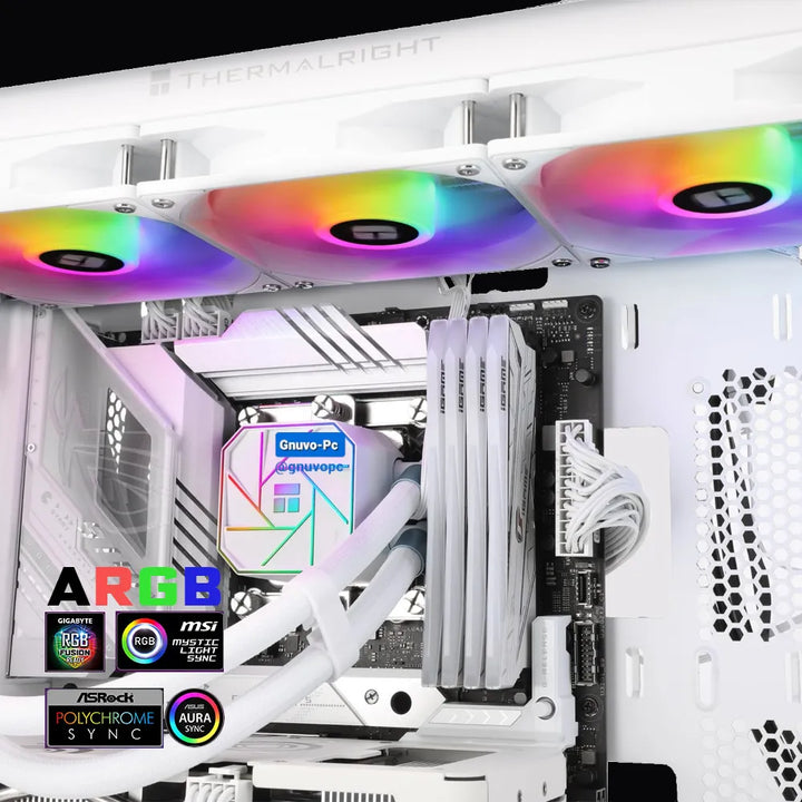 Enfriamiento Liquido Pc Cpu Ta 240 Argb Lga 1700 Am5 Blanco