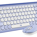 Logitech Pop Icon, Combo Teclado Y Mouse Bluetooth, Lila Mouse Lavanda Teclado Lavanda