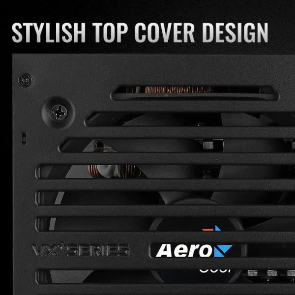 Fuente De Poder Pc Aerocool Vx550 Plus 550w 78% Eficiencia Negro