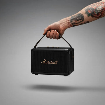 Marshall Kilburn || Parlante Portátil Bluetooth Negro/latón Color Negro