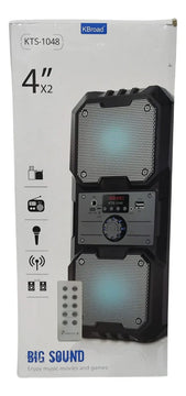 Parlante Bocina Altavoz Inalámbrico Bluetooth Portátil Luces