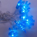 Guirnalda 10 Led 1.20mt Luz Calida Blanca Pilas Aa Cadena Blanco