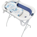 Bañera Plegable Con Soporte Y Cojín Stand Happy Baby Color Azul