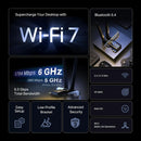 Tp-link Wifi 7 Be9300 Pcie Wifi Tri-banda Bluetooth 5.4 Pc