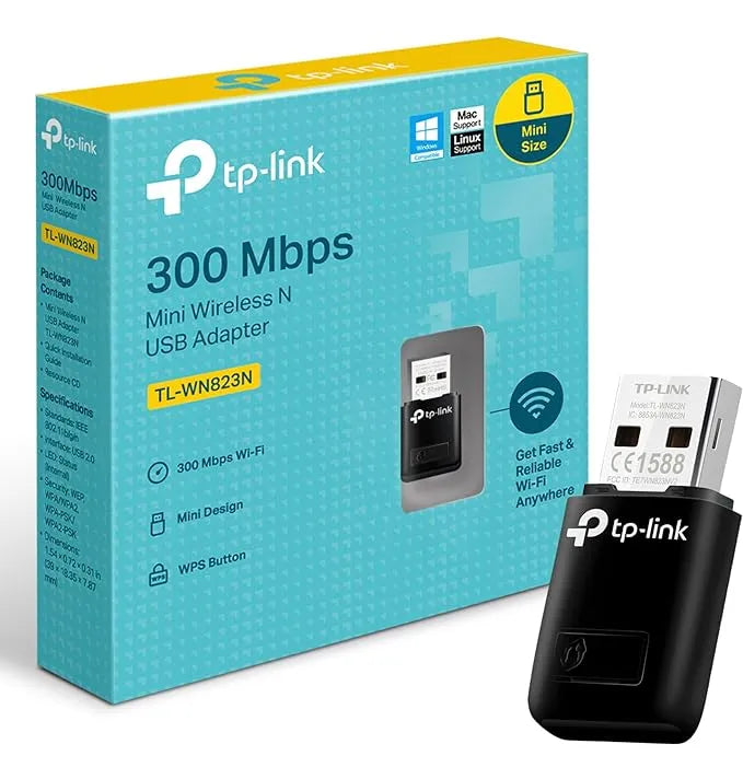 Adaptador Usb Para Wi-fi Tp-link Tl-wn823n 300mbps